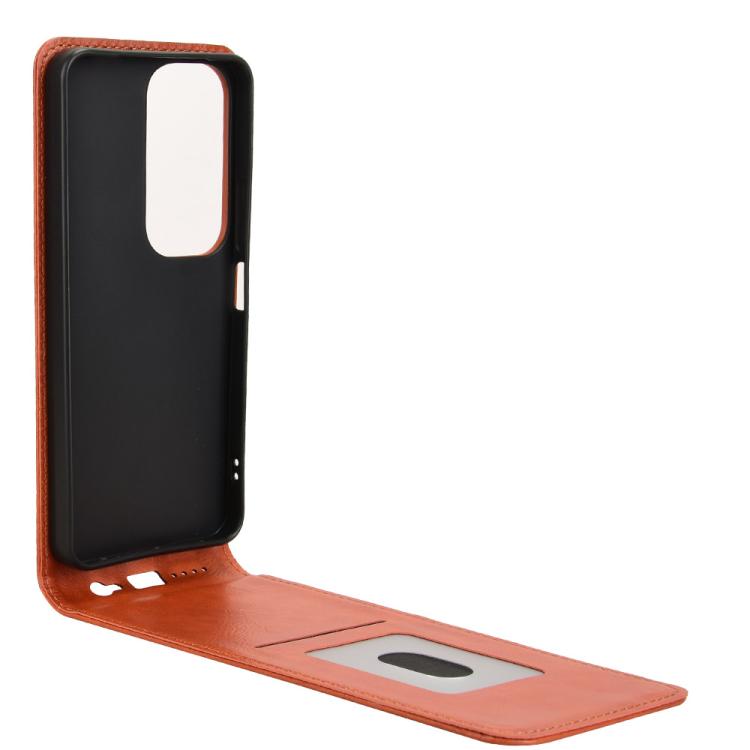 For vivo Y19s 4G Global / Y29 5G Indian Magnetic Vertical Flip Leather Phone Case