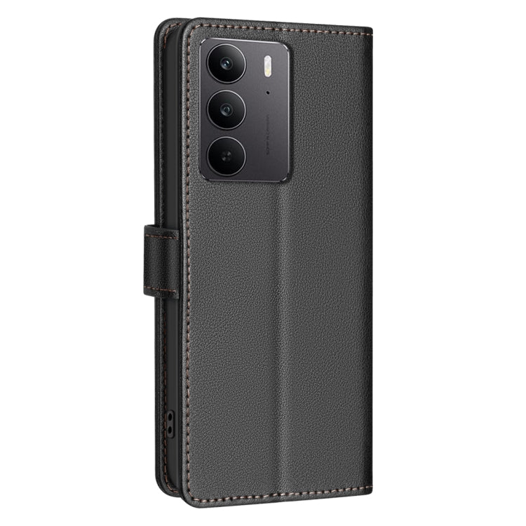 For Realme C75 4G Litchi Texture RFID Anti-theft Leather Phone Case