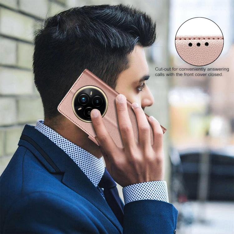 For Realme 14 Pro Litchi Texture RFID Anti-theft Leather Phone Case