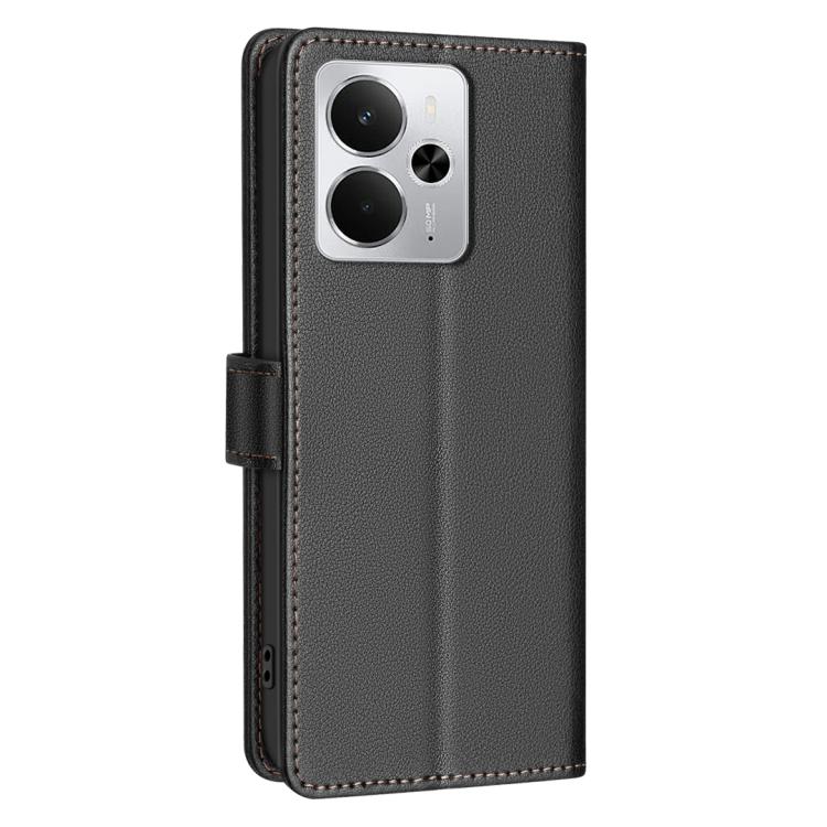 For Realme 14 5G Global Litchi Texture RFID Anti-theft Leather Phone Case