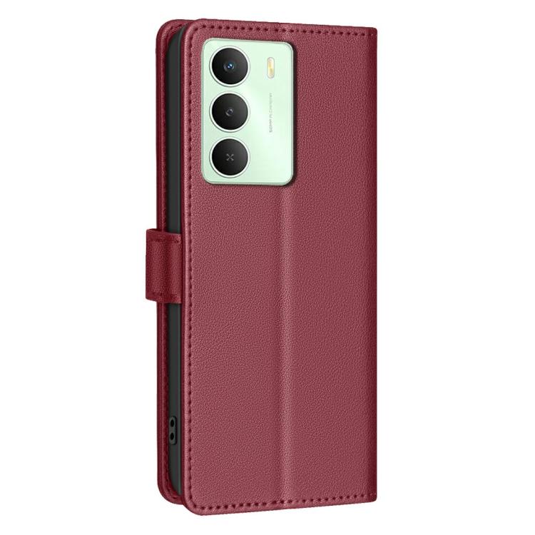 For Realme 14x 5G Litchi Texture RFID Anti-theft Leather Phone Case