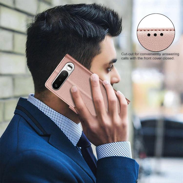 For Realme 16 5G Litchi Texture RFID Anti-theft Leather Phone Case