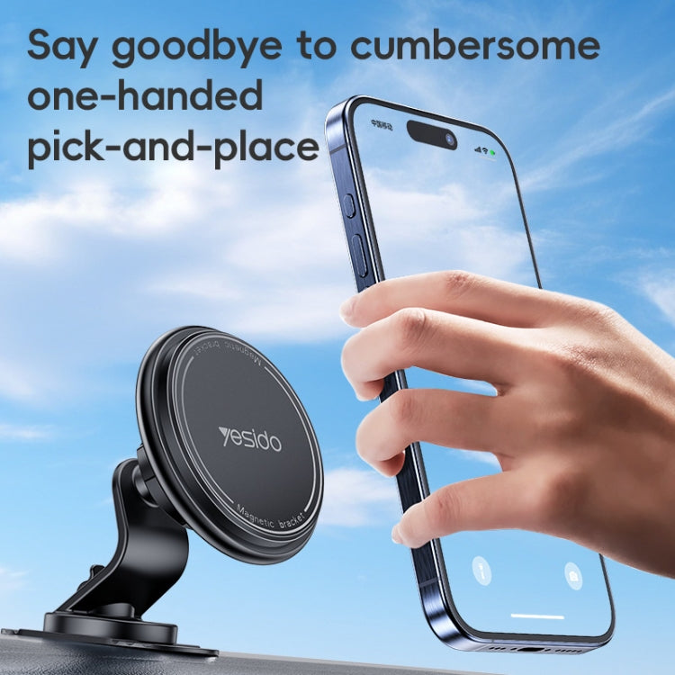 Yesido C220 Car Center Console MagSafe Magnetic Phone Holder - Black