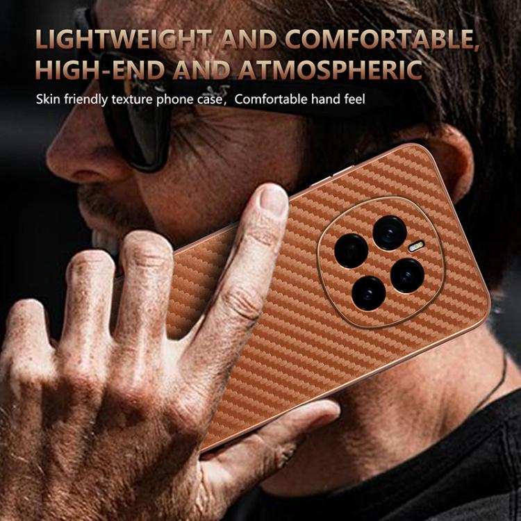 For Honor Magic7 AZNS Electroplated Edge Carbon Fiber Texture Phone Case