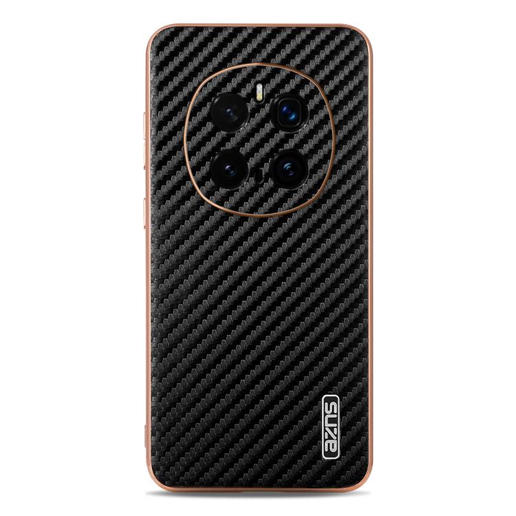 For Honor Magic7 Pro AZNS Electroplated Edge Carbon Fiber Texture Phone Case