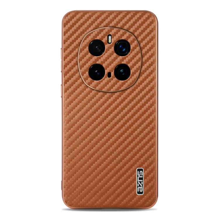 For Honor Magic7 Pro AZNS Electroplated Edge Carbon Fiber Texture Phone Case