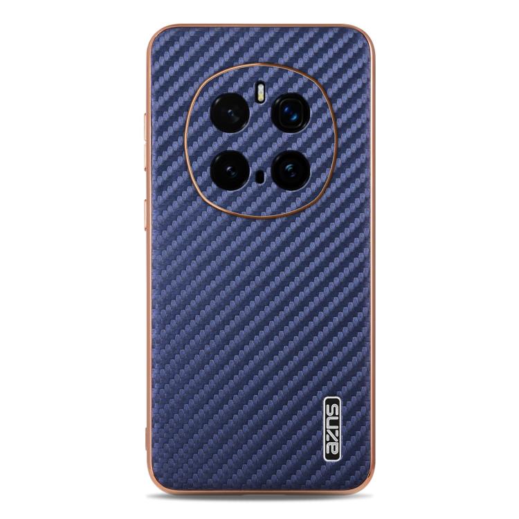 For Honor Magic7 Pro AZNS Electroplated Edge Carbon Fiber Texture Phone Case