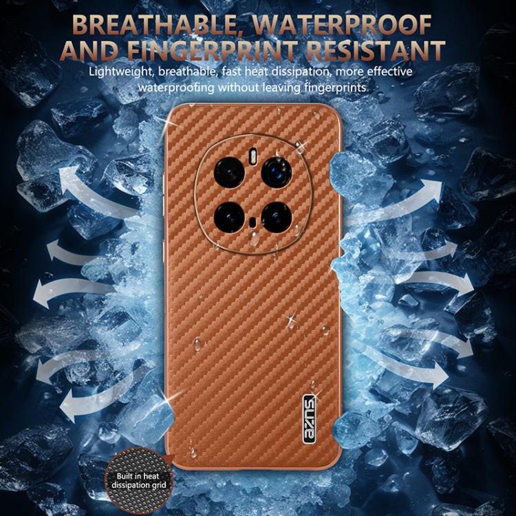 For Honor Magic7 Pro AZNS Electroplated Edge Carbon Fiber Texture Phone Case
