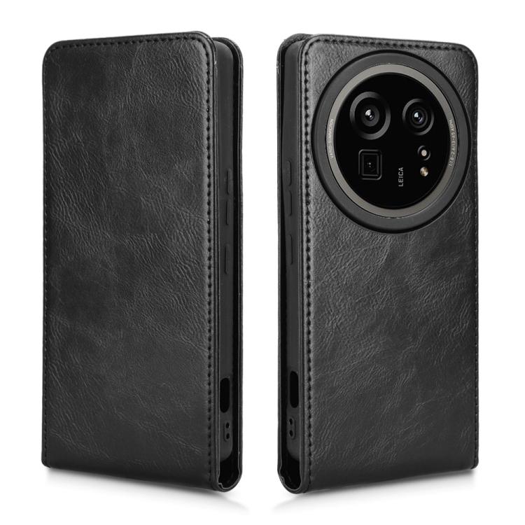 For Sharp Aquos R9 Pro Magnetic Vertical Flip Leather Phone Case