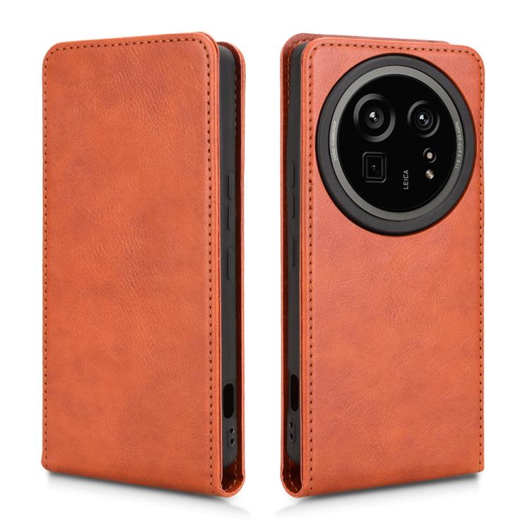 For Sharp Aquos R9 Pro Magnetic Vertical Flip Leather Phone Case