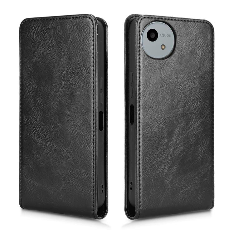 For Sharp Aquos Wish4 Magnetic Vertical Flip Leather Phone Case