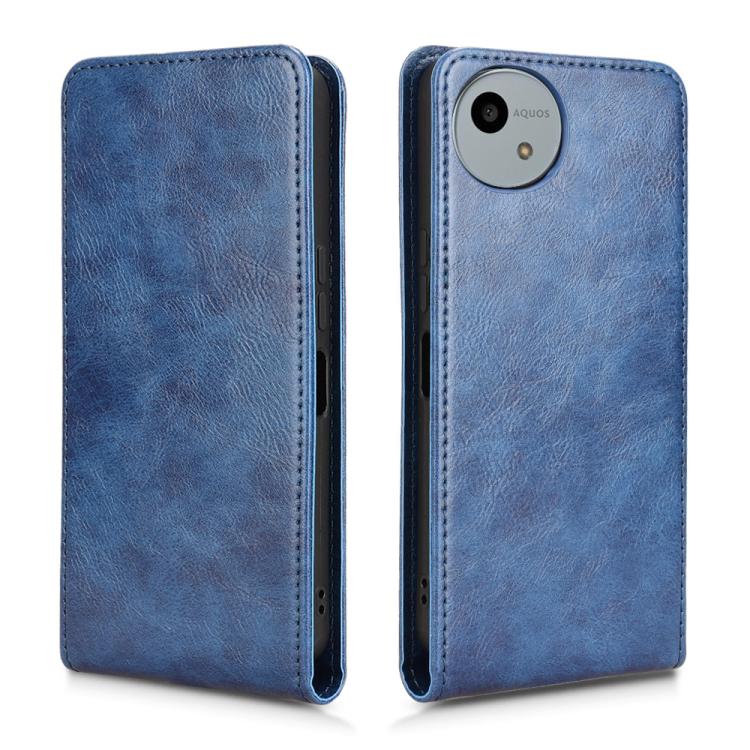 For Sharp Aquos Wish4 Magnetic Vertical Flip Leather Phone Case