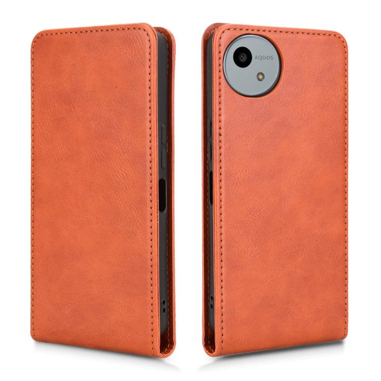 For Sharp Aquos Wish4 Magnetic Vertical Flip Leather Phone Case