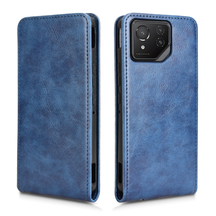 For ASUS ROG Phone 8 / 8 Pro Magnetic Vertical Flip Leather Phone Case