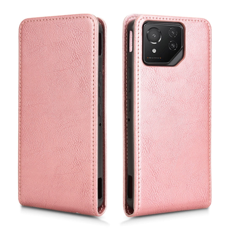 For ASUS ROG Phone 8 / 8 Pro Magnetic Vertical Flip Leather Phone Case