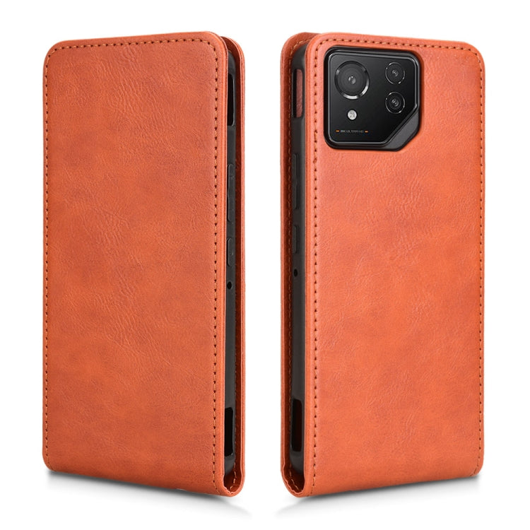 For ASUS ROG Phone 8 / 8 Pro Magnetic Vertical Flip Leather Phone Case
