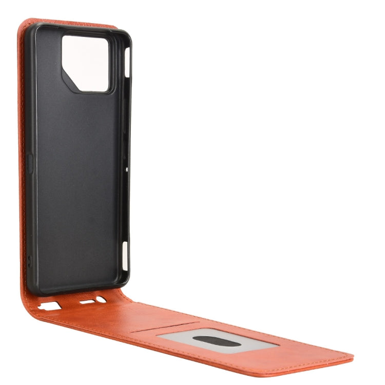For ASUS ROG Phone 8 / 8 Pro Magnetic Vertical Flip Leather Phone Case