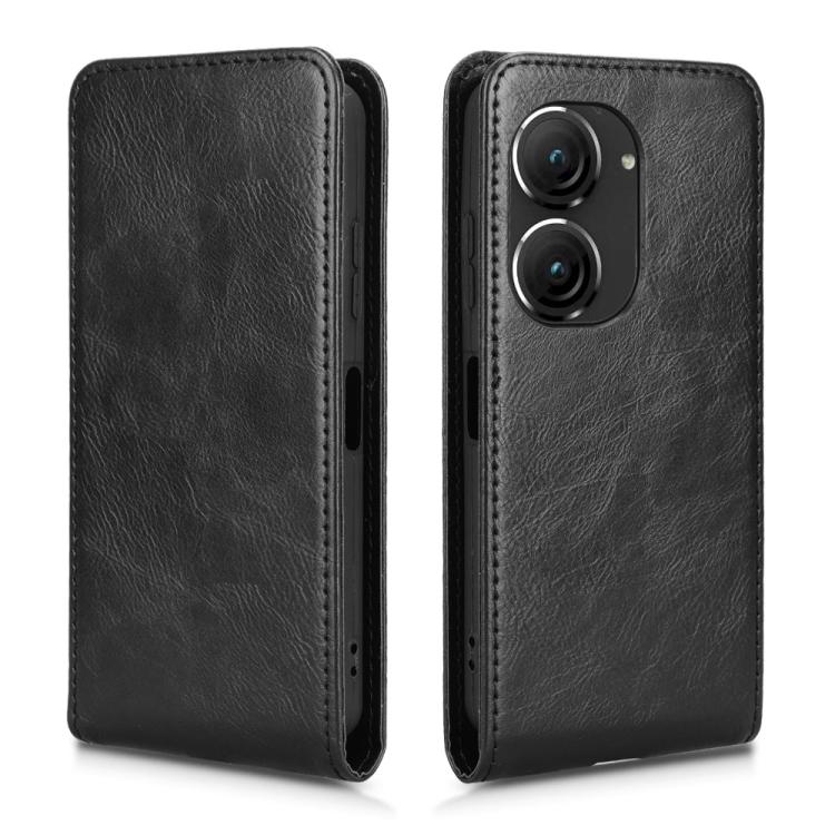 For ASUS Zenfone 10 Magnetic Vertical Flip Leather Phone Case