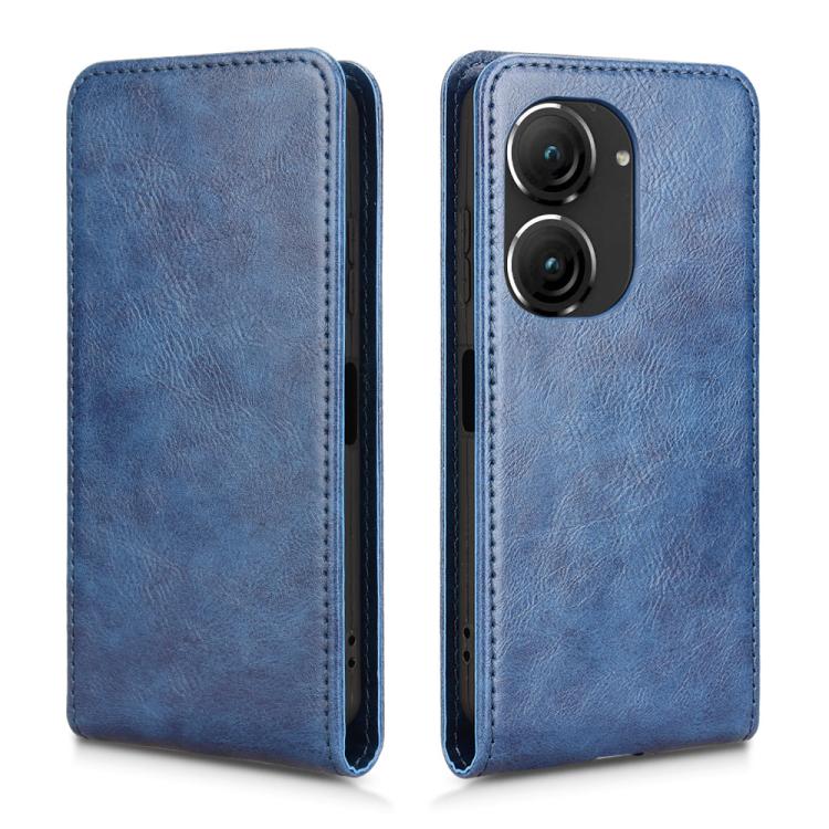 For ASUS Zenfone 10 Magnetic Vertical Flip Leather Phone Case