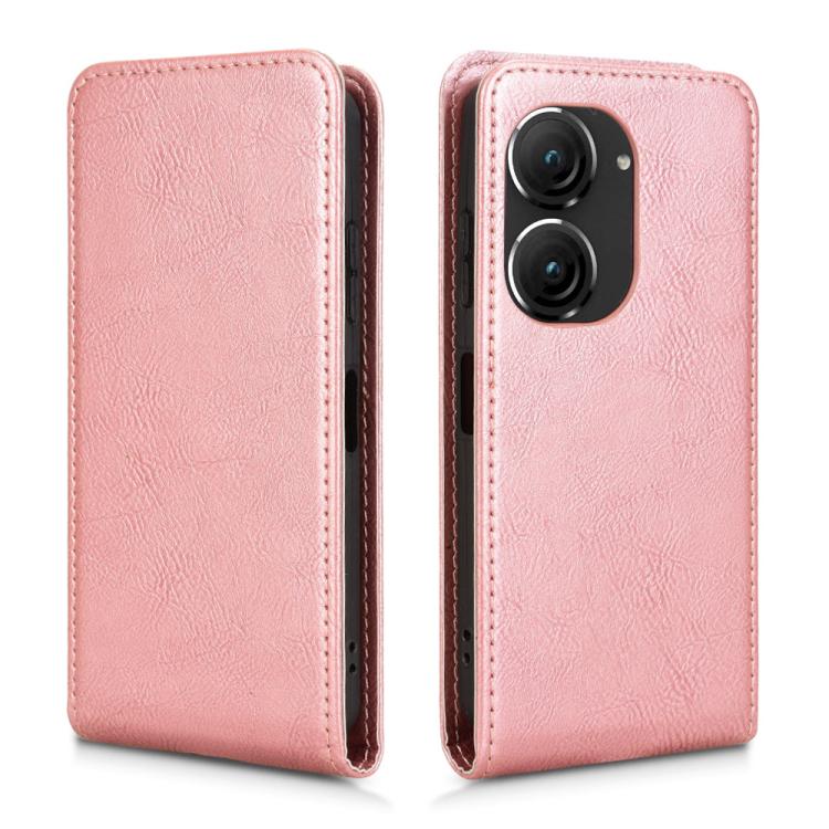 For ASUS Zenfone 10 Magnetic Vertical Flip Leather Phone Case