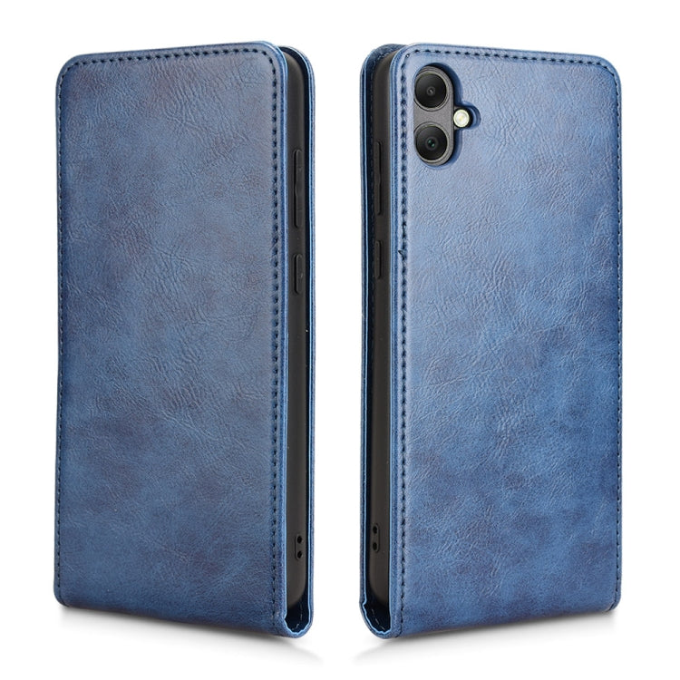 For Samsung Galaxy A05 4G Magnetic Vertical Flip Leather Phone Case