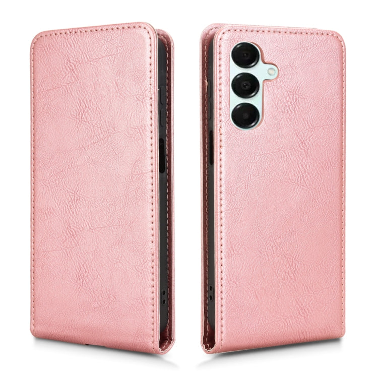 For Samsung Galaxy A16 Magnetic Vertical Flip Leather Phone Case