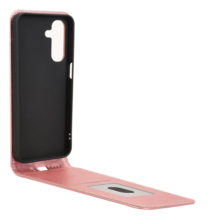 For Samsung Galaxy A16 Magnetic Vertical Flip Leather Phone Case