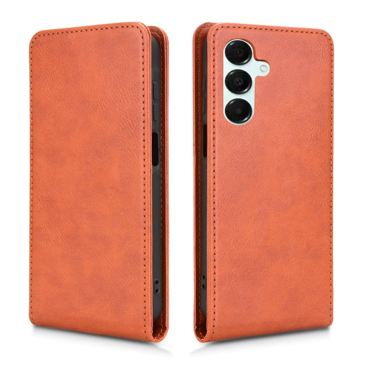 For Samsung Galaxy A16 Magnetic Vertical Flip Leather Phone Case