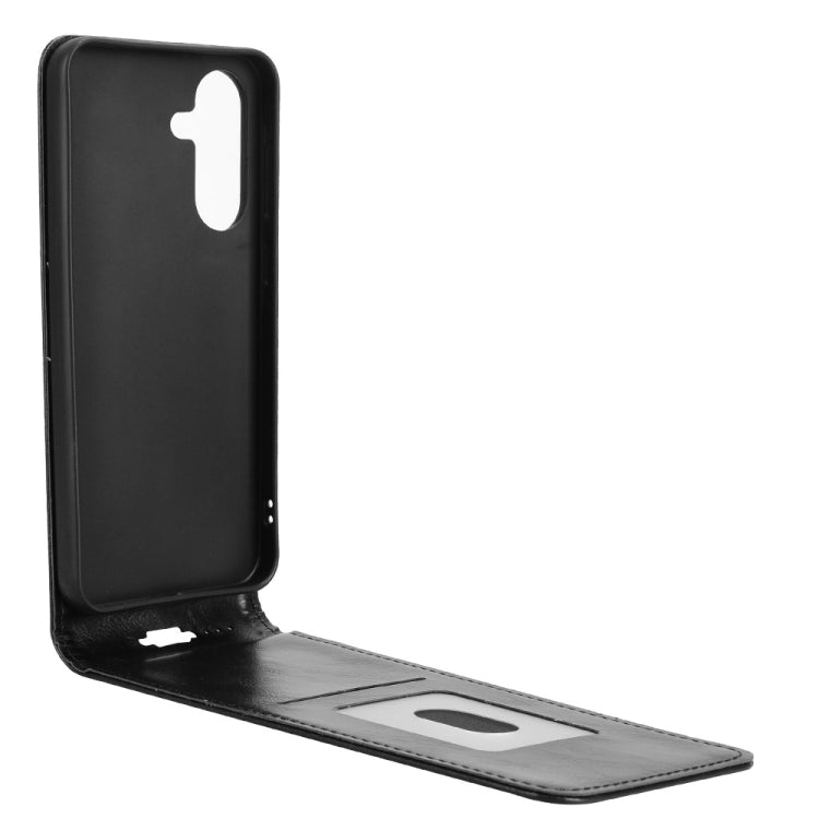 For Samsung Galaxy A36 5G Magnetic Vertical Flip Leather Phone Case