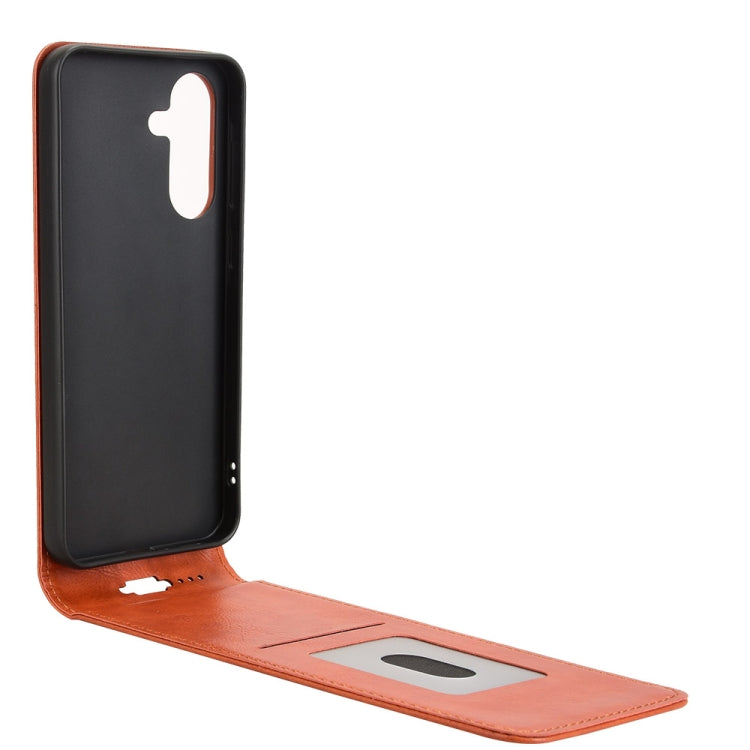 For Samsung Galaxy A36 5G Magnetic Vertical Flip Leather Phone Case