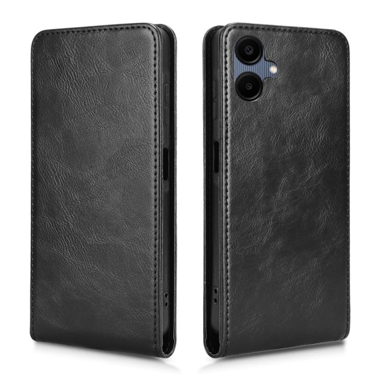 For Samsung Galaxy A06 Magnetic Vertical Flip Leather Phone Case