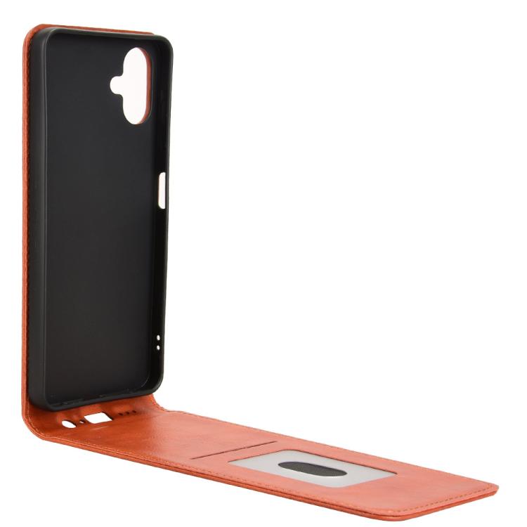 For Samsung Galaxy A06 Magnetic Vertical Flip Leather Phone Case