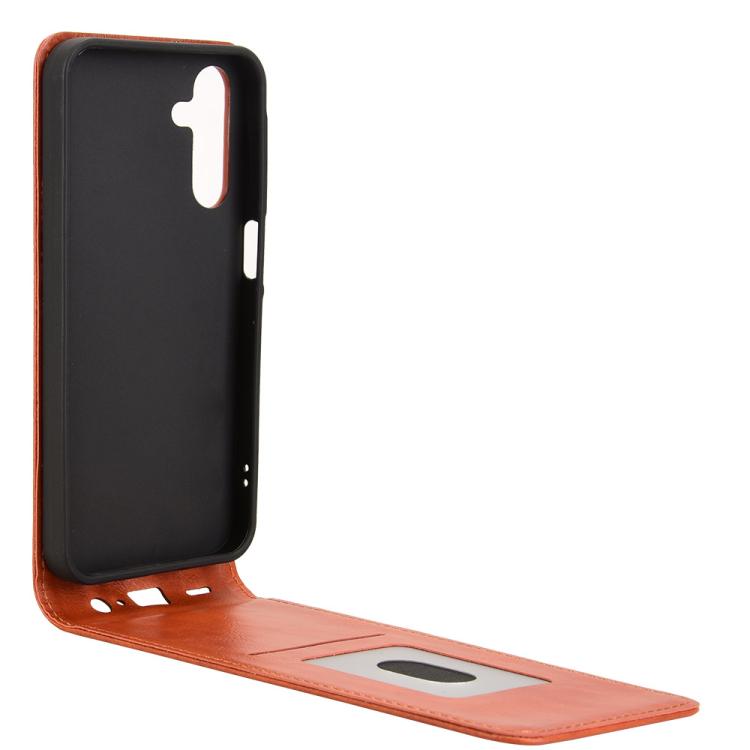 For Samsung Galaxy A15 5G / 4G Magnetic Vertical Flip Leather Phone Case