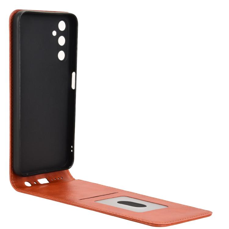 For Samsung Galaxy A05s / M14 4G Magnetic Vertical Flip Leather Phone Case