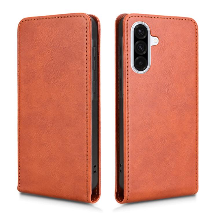 For Samsung Galaxy A56 5G Magnetic Vertical Flip Leather Phone Case