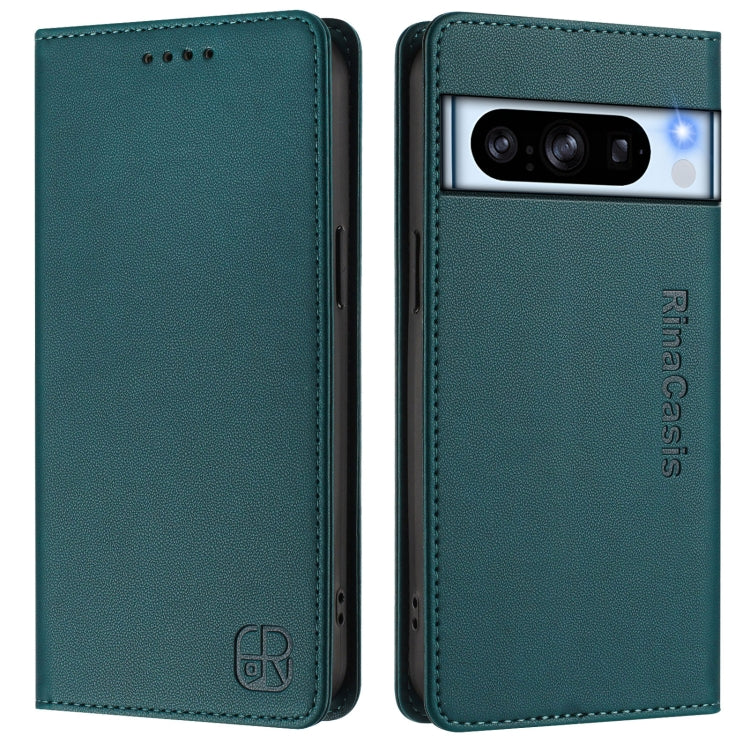 For Google Pixel 8 Pro RC01 Dual-Folded Magnetic Suction RFID Leather Phone Case