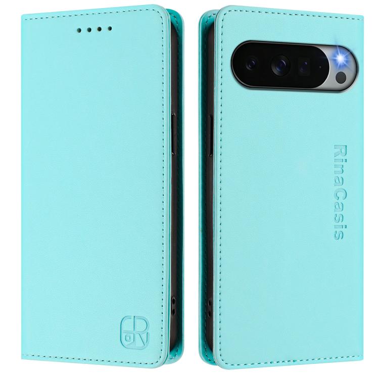 For Google Pixel 11 Pro XL RC01 Dual-Folded Magnetic Suction RFID Leather Phone Case