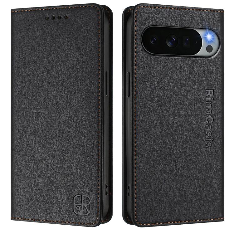 For Google Pixel 11 Pro XL RC01 Dual-Folded Magnetic Suction RFID Leather Phone Case