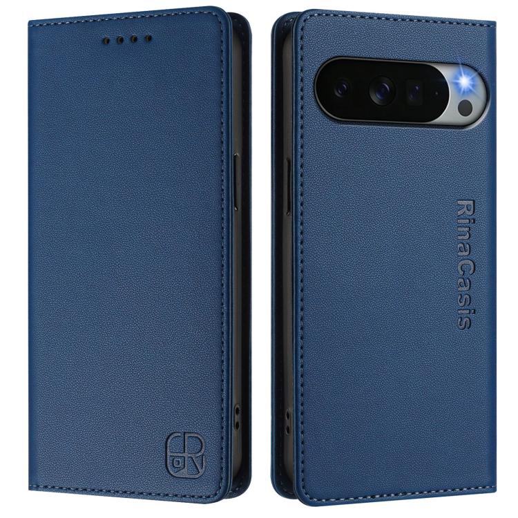 For Google Pixel 11 Pro XL RC01 Dual-Folded Magnetic Suction RFID Leather Phone Case