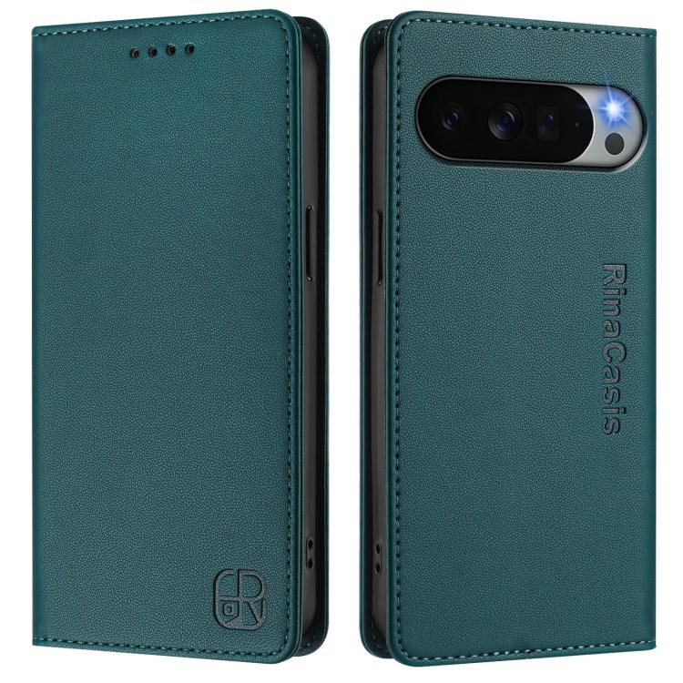 For Google Pixel 11 Pro XL RC01 Dual-Folded Magnetic Suction RFID Leather Phone Case