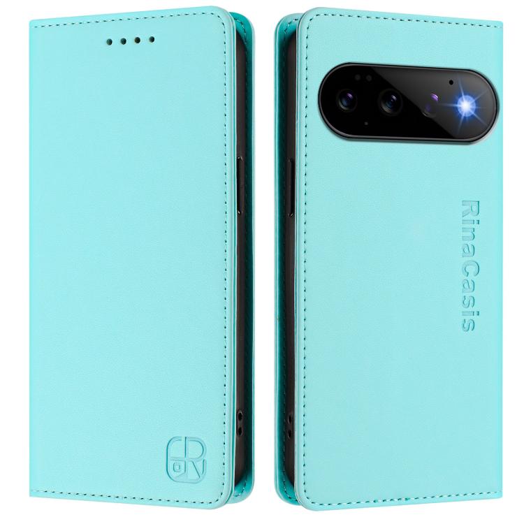 For Google Pixel 11 / 11 Pro RC01 Dual-Folded Magnetic Suction RFID Leather Phone Case