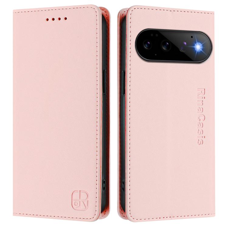 For Google Pixel 11 / 11 Pro RC01 Dual-Folded Magnetic Suction RFID Leather Phone Case