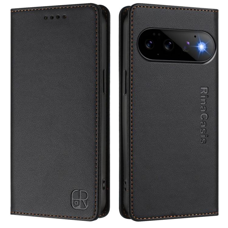 For Google Pixel 11 / 11 Pro RC01 Dual-Folded Magnetic Suction RFID Leather Phone Case