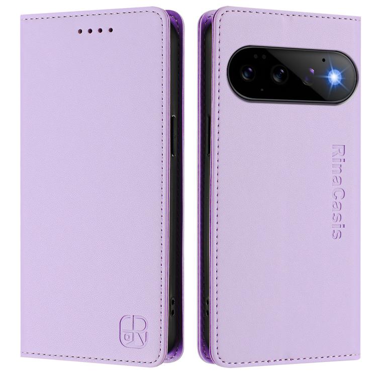 For Google Pixel 11 / 11 Pro RC01 Dual-Folded Magnetic Suction RFID Leather Phone Case