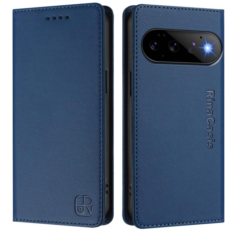 For Google Pixel 11 / 11 Pro RC01 Dual-Folded Magnetic Suction RFID Leather Phone Case
