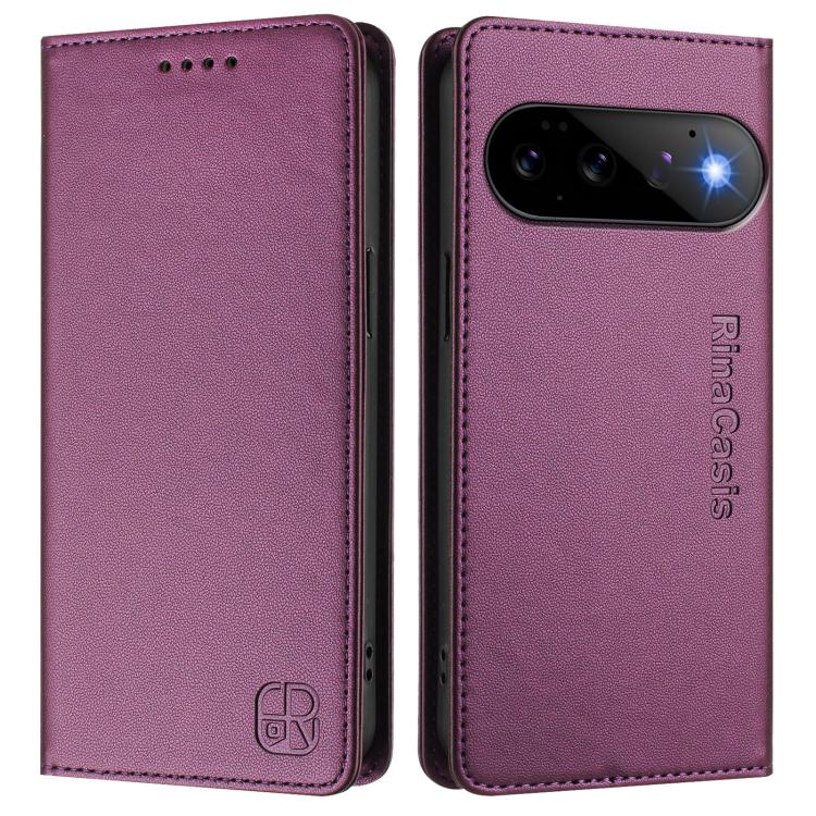 For Google Pixel 11 / 11 Pro RC01 Dual-Folded Magnetic Suction RFID Leather Phone Case