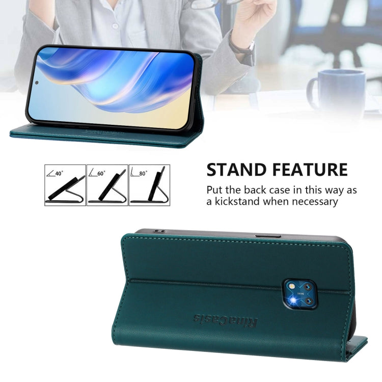 For Nokia XR20 RC01 Dual-Folded Magnetic Suction RFID Leather Phone Case