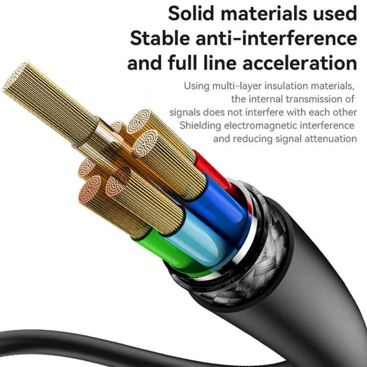 Yesido HM16 4K 30Hz HD HDMI Extension Cable, Length:1.8m - Black
