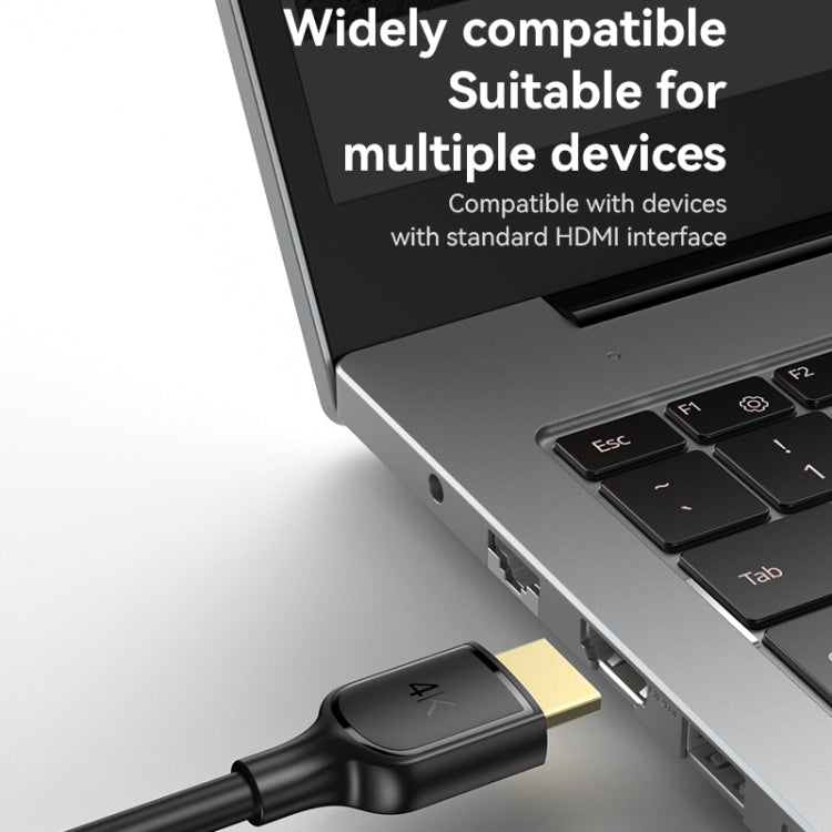 Yesido HM16 4K 30Hz HD HDMI Extension Cable, Length:1.8m - Black
