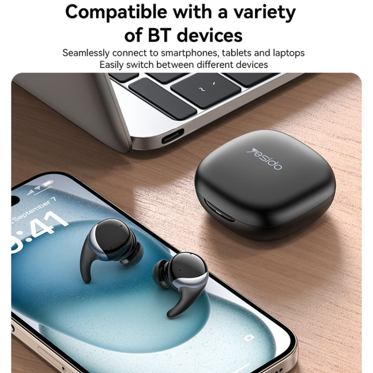 Yesido TWS30 ANC Active Noise Reduction TWS Bluetooth Earphone - Black